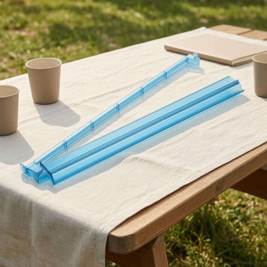 Mahjong Rack with Sliding Pusher Portable Tile Game
