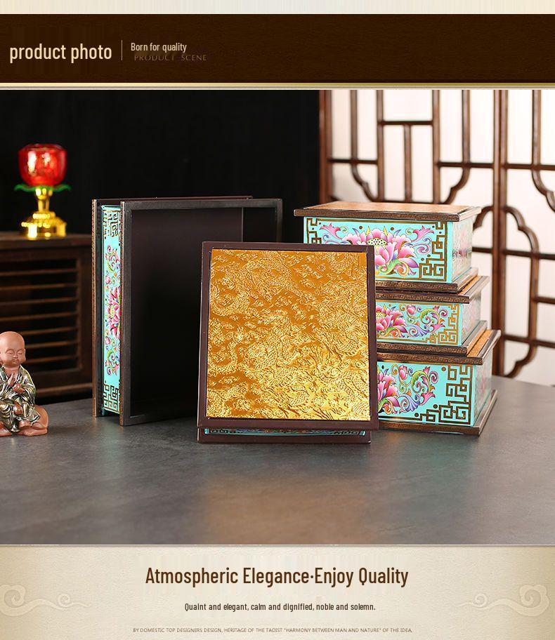 Guan Yin & Guan Gong Elevated Worship Stand for Buddhas & Gods Display