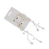 1 Paar Mode-Schleifen-Haarspangen Einfache Schleifen-Haarnadel Metallperlen Schleifen-Haarspangen Elegante Haar-Accessoires für Damen
