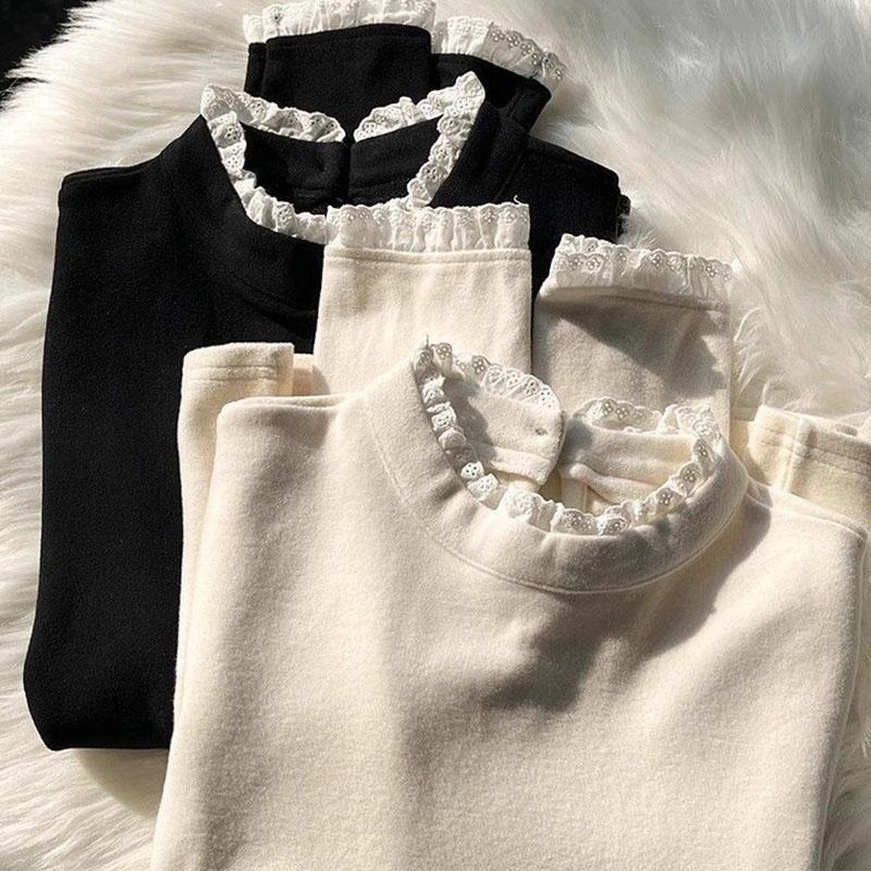 weater for Women Autumn Winter Thickened Pullover Warm Knitted Stretchy Long Sleeve Oversize Jumper Tops