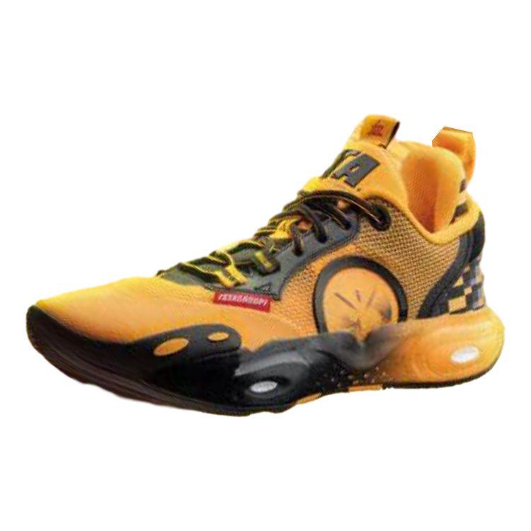 Li Ning All City 12 Yellow Blood Special Version Comfortable Cushioning, Wear Resistant Low top Basketball Shoes Men's ABAU015-11