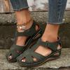 Mode 2024 Neue Sommer Damen Keilabsatz Retro Leichte Rutschfeste Schnallen-Sandalen
