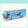 Toy Alloy Children Bus Vehicle Model With Light Sound For Kids Play Gifts And
