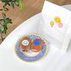 Korean Style Smiley Face Stickers: Colorful, Cute Round Labels for Gift Seals