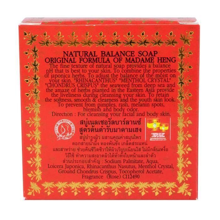 Savon - Madame Heng - 150g - Vitamine E - Extrait de Rose - Sans Parabène