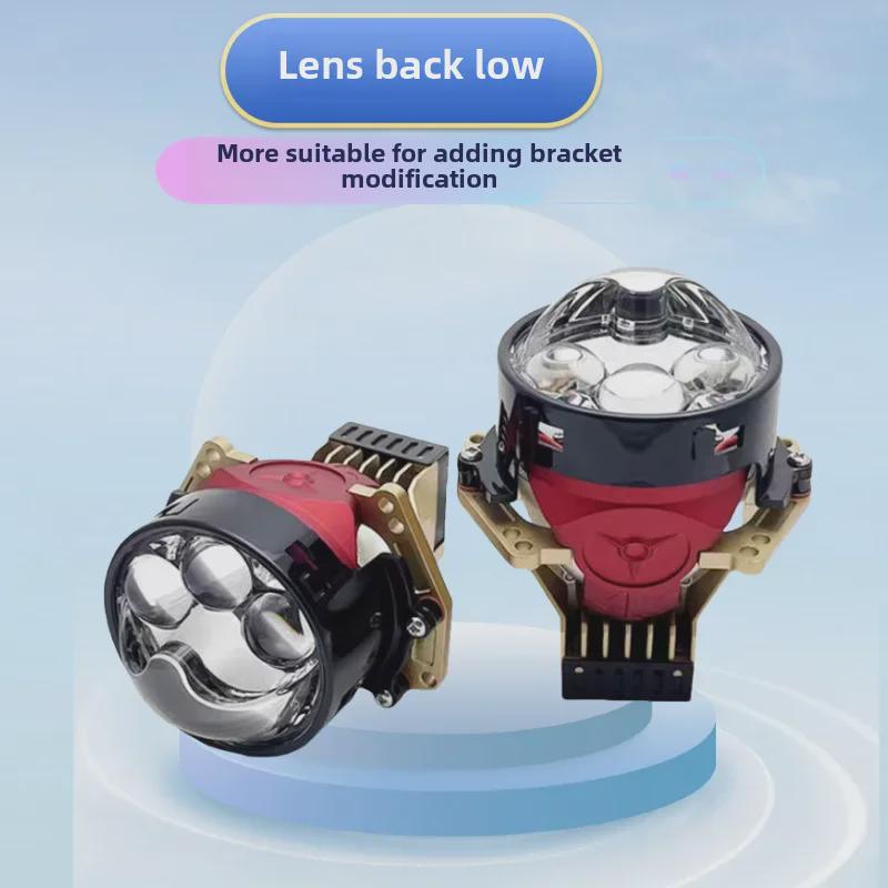 Tri-Light Laser LED Lens Headlight H7H4 Conversion Kit