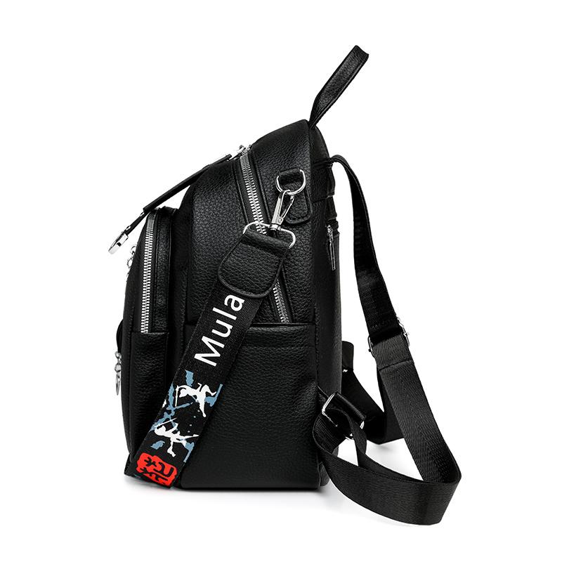 Damen Rucksack aus weichem Leder Vintage Reiserucksack