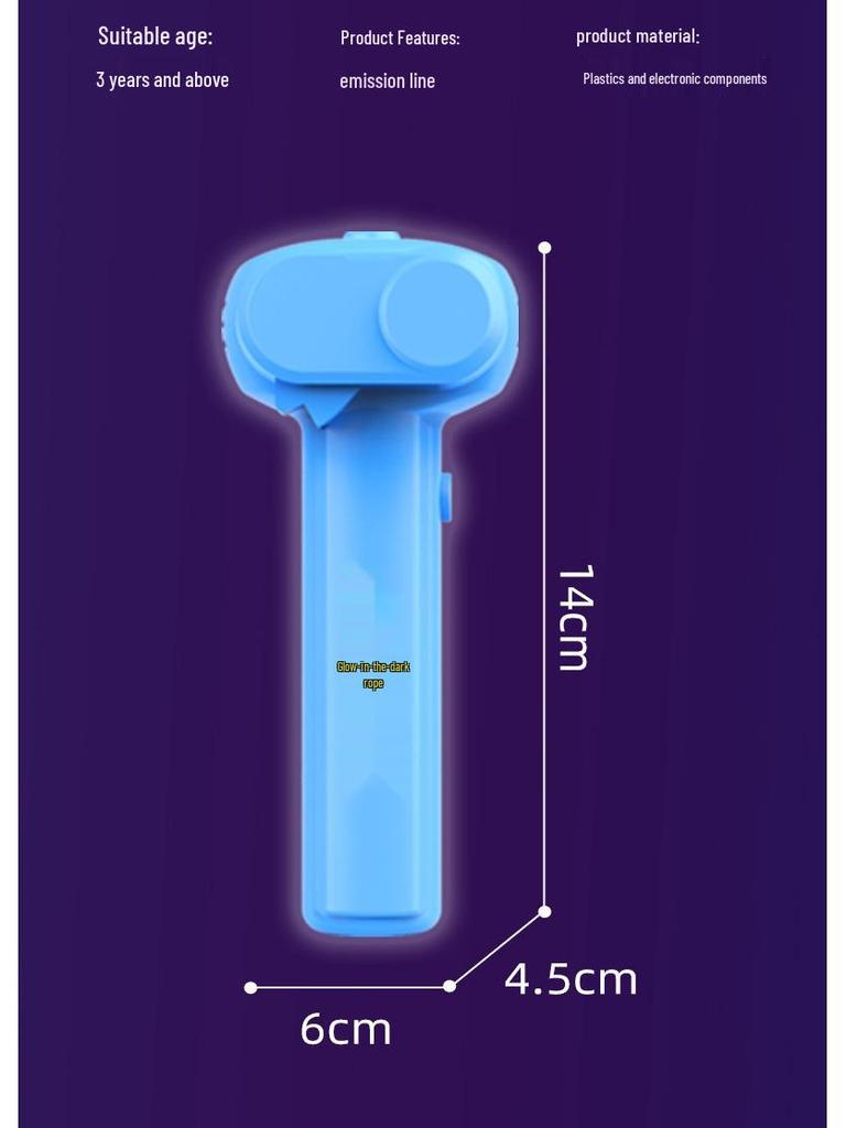 Rechargeable Electric Luminous Cat Teaser Rope Launcher Toy