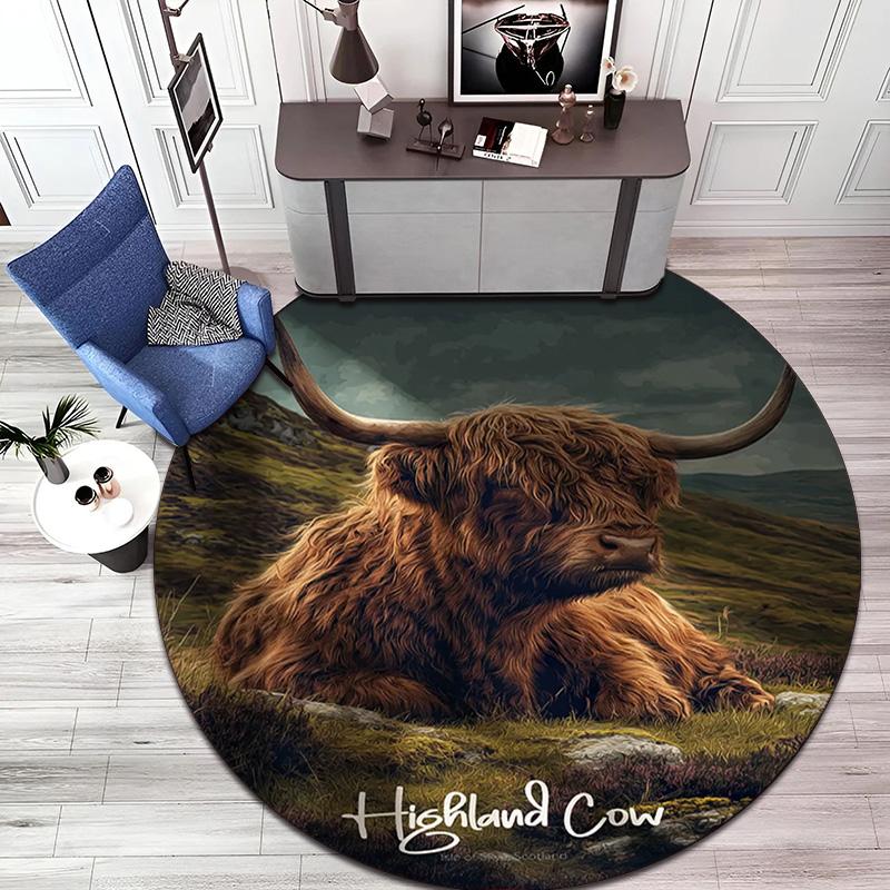 Wilderness Cabin Serenity Round Rug Home Soft Decorative Anti Slip Yoga Table And Chair Mat Carpet Outdoor Floor Mat Carpet S7