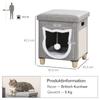 Cat Cave, Cat House, incl. Play Ball, Washable Cushion, 35.5 cm x 35.5 cm x 42.5 cm