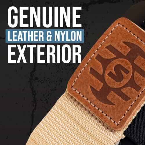 Shure by Gator Wireless Transmitter Pouch, Black Leather and Nylon, SH-BODYPACK-PBK-L