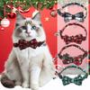 Christmas Series Pet Collar Snowflake Bow Dog Collar Cat Collar Cat Strap