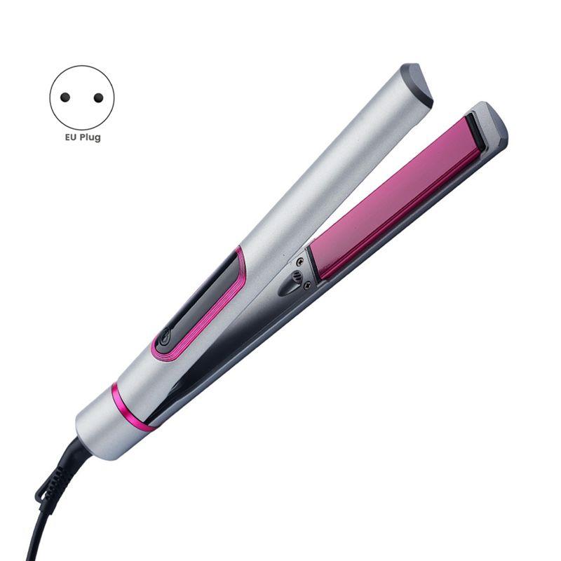A04V 2 In 1 Hair Straightener And Curler For Styling Flat Iron Hairdressing Tools