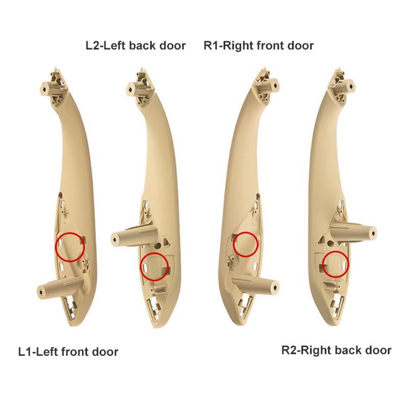 For BMW 3 Series F30 F34 F35 2012-2018 Car left Right Inside Interior Handle Inner Door Panel Pull Trim Cover Auto