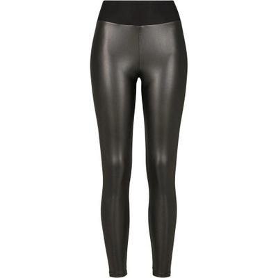 Leggings Femininos de Couro Sintético de Cintura Alta Urban Classics
