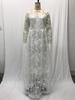 2025 Spring European & American Off-Shoulder Bridal Wedding Evening Gown for Women
