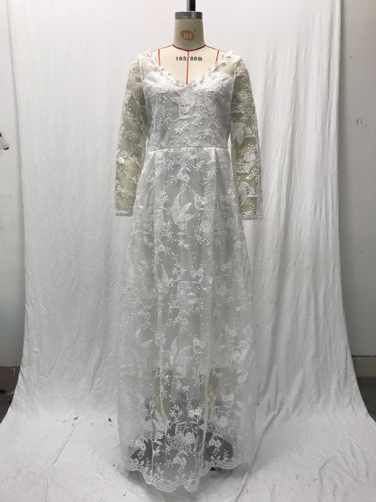 2025 Spring European & American Off-Shoulder Bridal Wedding Evening Gown for Women
