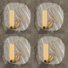 4Pcs Acrylic Punch-Free Wall Hanging Hooks  Kitchen Spoon, Rag, Small Utensil Arrangement