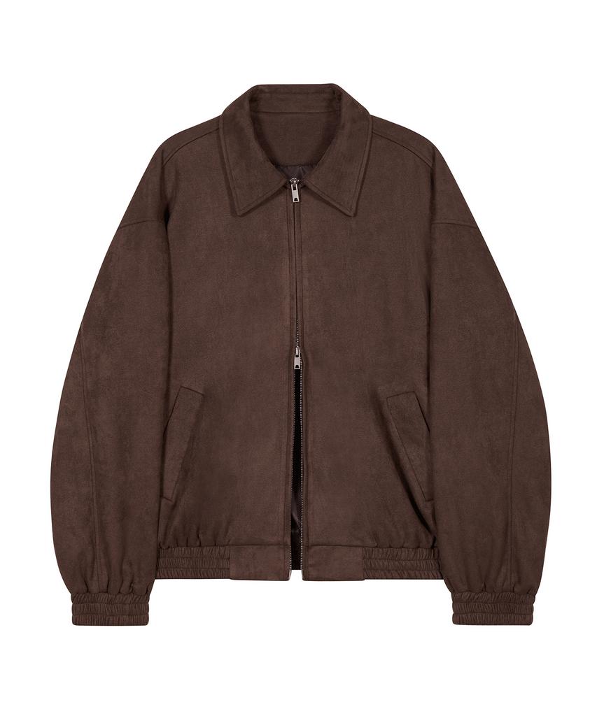 Standarderror 87-Stan009 [Renewal] Standard Blouson Suede Jacket Dark Brown