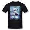 Men Genshin Black T-Shirt Ganyu Pure Cotton Tees Streetwear Harajuku TShirt