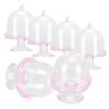 12 Set     Box Cake Stand Cupcake   Display Plate with Lid Party Supplies