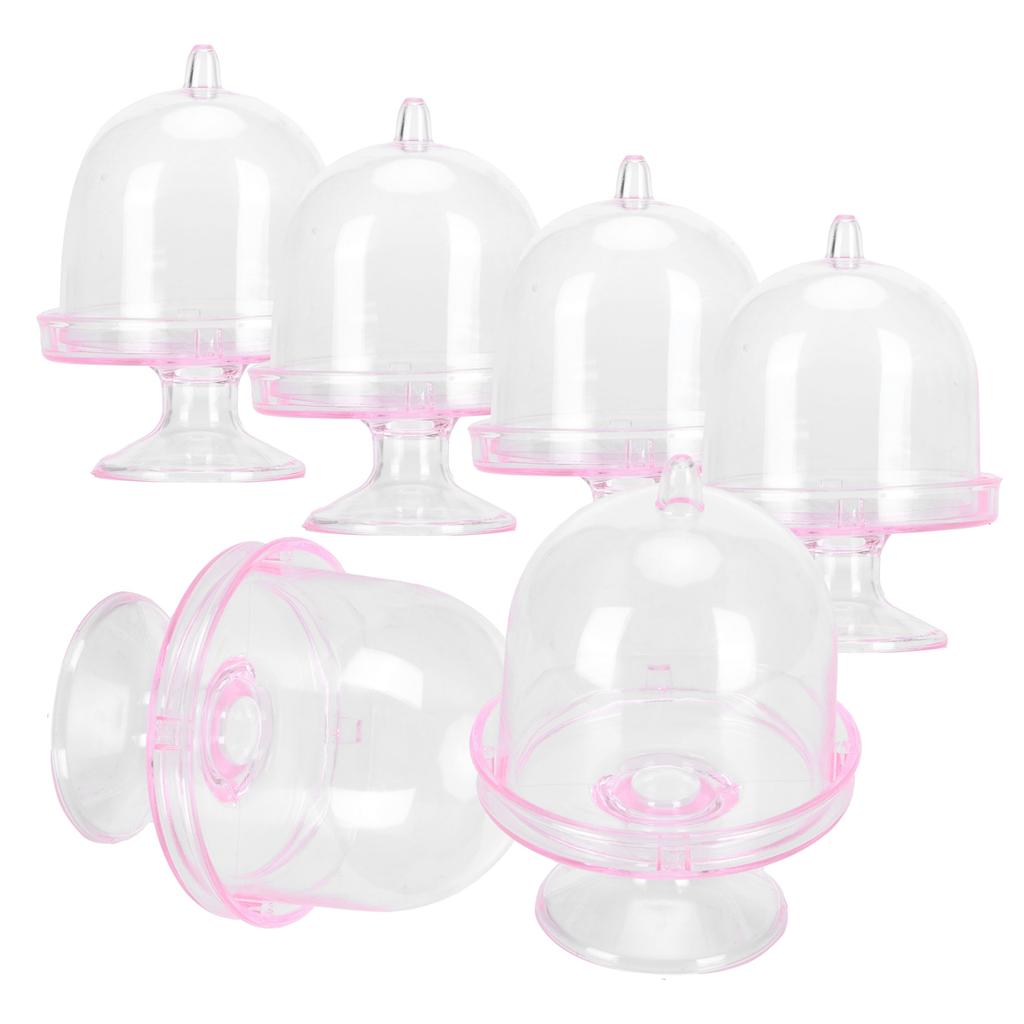 12 Set     Box Cake Stand Cupcake   Display Plate with Lid Party Supplies