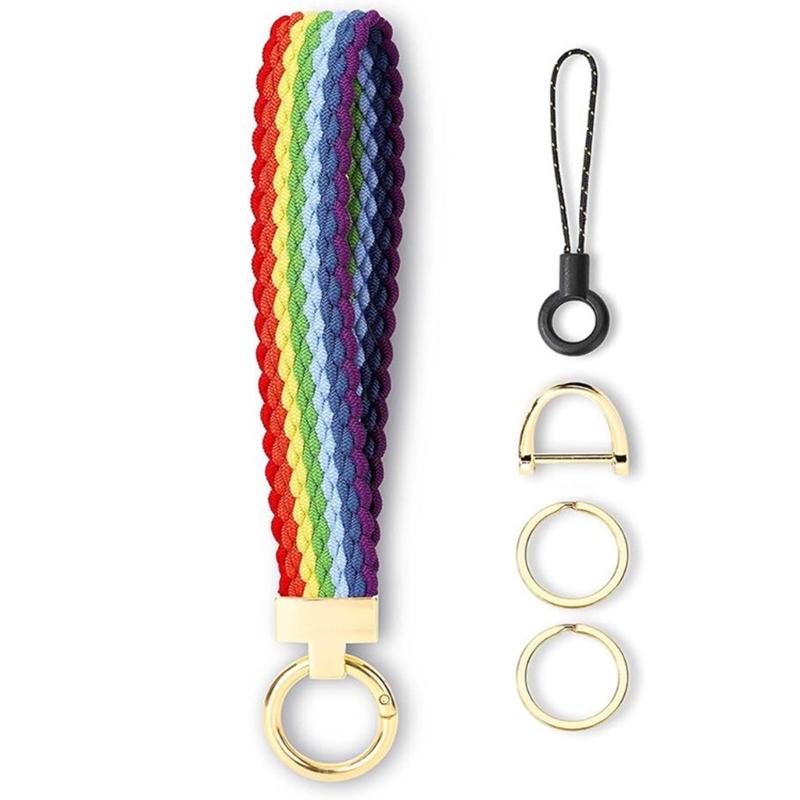 

Heavy Duty Metal Keychain Wristband Not Slip Car Key Organizers Simple Clip On Design for Daily Use Travel
