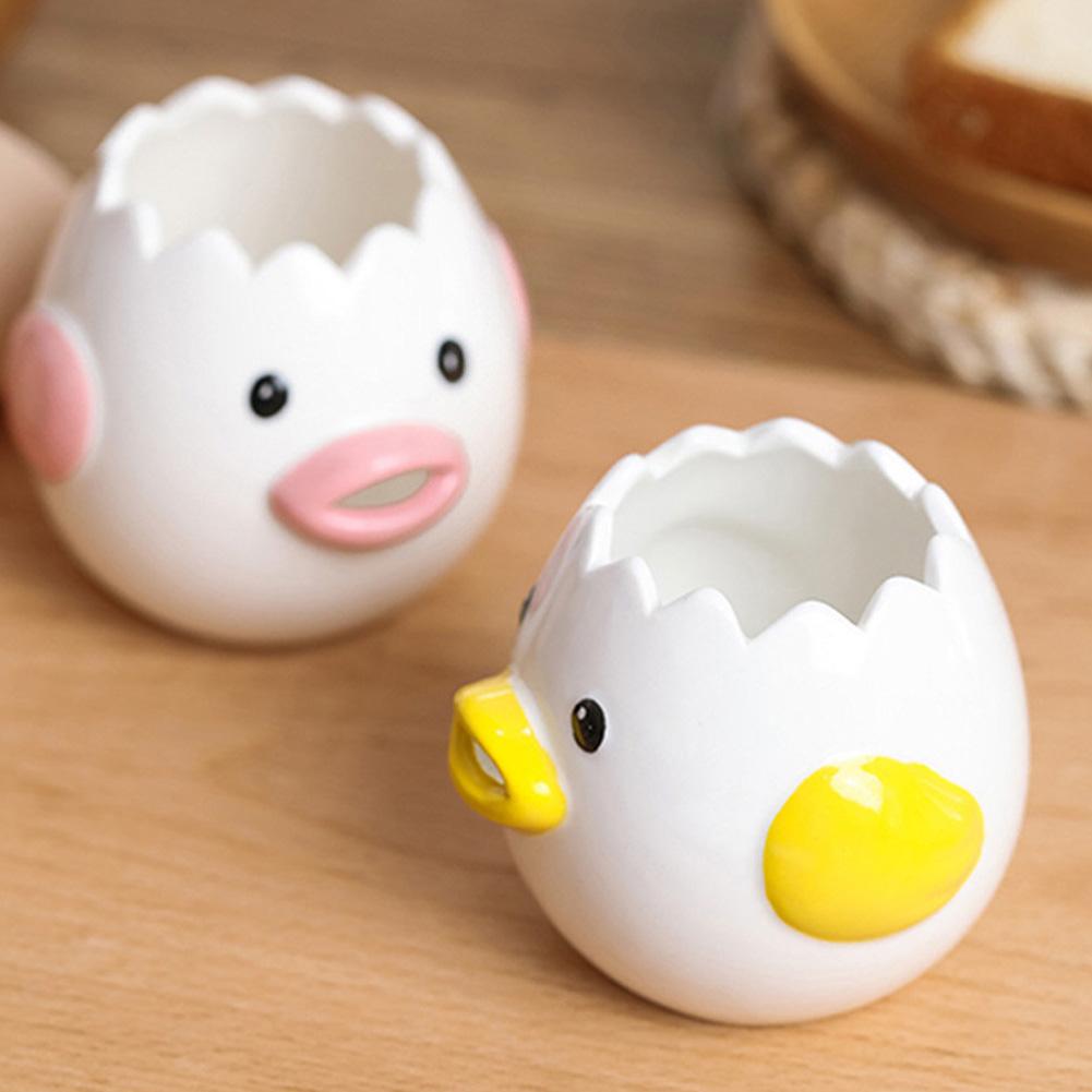 Cute Chicken Egg White Separator Reusable Creative Egg Yolk Separator Protein Separator for Friend Family Birthday Gift