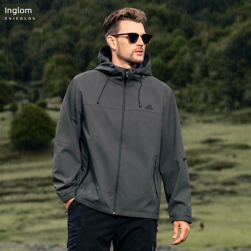 

Yingjuelun Thickened Quilted Outdoor Hiking and Mountaineering Hooded Jacket for Men 2025 New Sports Casual Windproof Jacket Dark Gray 4 XL
