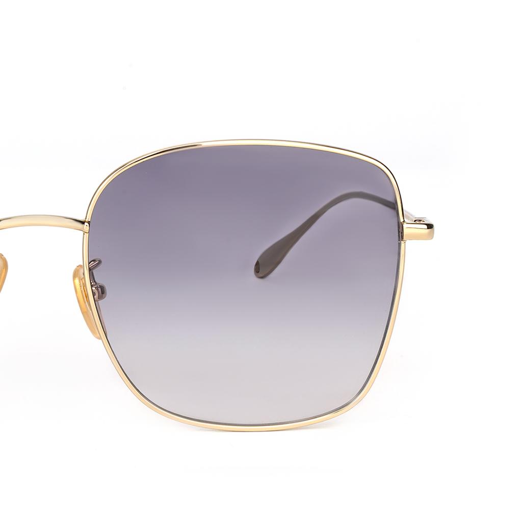 GUCCI Fashion Metal Square Full Frame Blue Peach Heart Pendant Sunglasses Women's Style