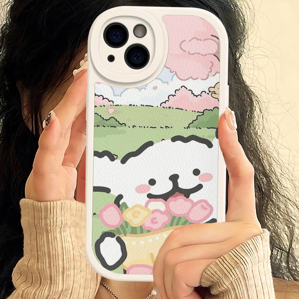 

Maltese Cute Line Puppy Dog Phone Case For IPhone 11 12 13 14 15 16 Pro Max Plus Leather Cover iPhone 14 pro