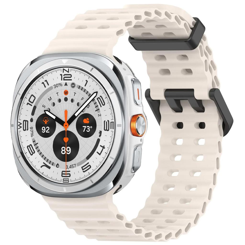 Original Band FOR Samsung Galaxy watch Ultra 47mm accessories Marine Silicone Sport Bracelet Correa Galaxy watch 7 Ultra Straps