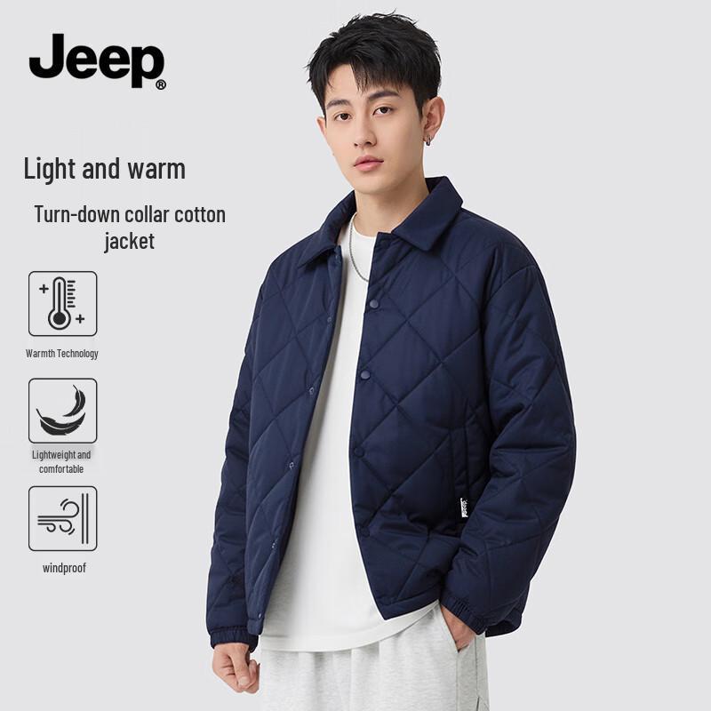 JEEP Men s Retro Lightweight Winter Lapel Jacket XXL