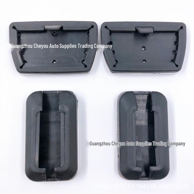 

Honda Civic 10th Gen Throttle Pedal - Punch-Free Aluminum Foot Pedal Silver Black Logo