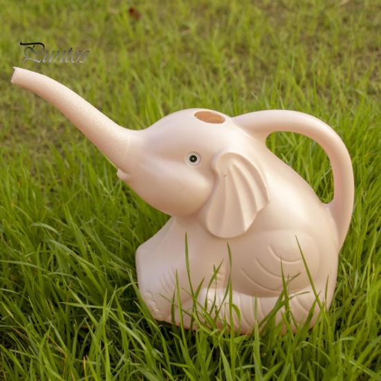 2L Gießkanne, Elefantenform, großes Fassungsvermögen, extra langer Ausguss, einteilige Konstruktion, Gartengerät für Kinder, einfache Wasserkontrolle, Garten, Balkon, Bauernhof