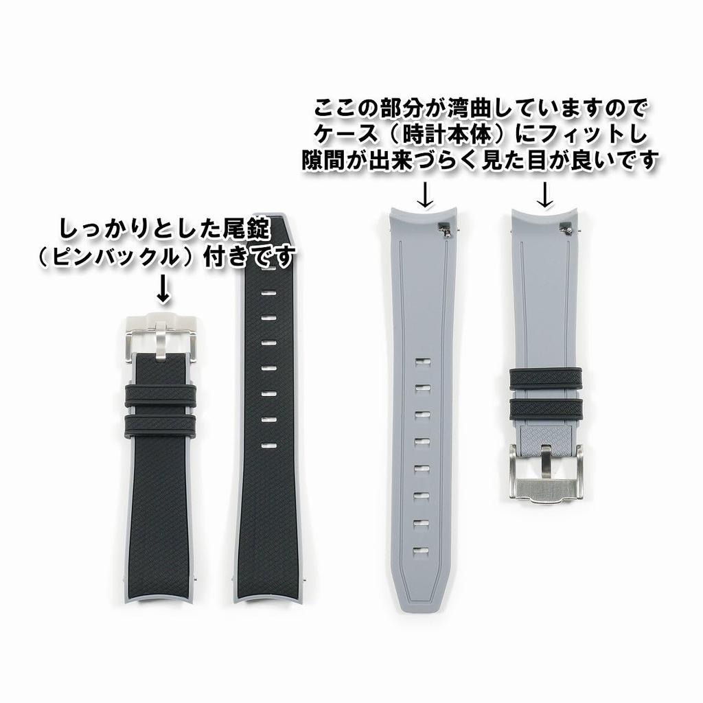 Swatch X OMEGA Exclusive Rubber Strap with Clicker Feature (Black & Gray/Moon)