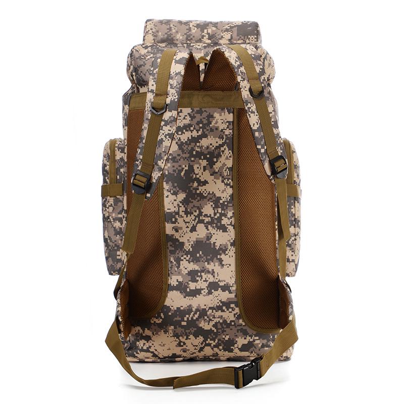 Outdoor 80L Waterproof Camouflage Hiking Backpack - Large Capacity for Travel, Camping, and Sports