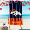Denver Broncos Druck Strandtuch, Großes Weiches Schnelltrocknendes Handtuch für Strand Camping Schwimmen