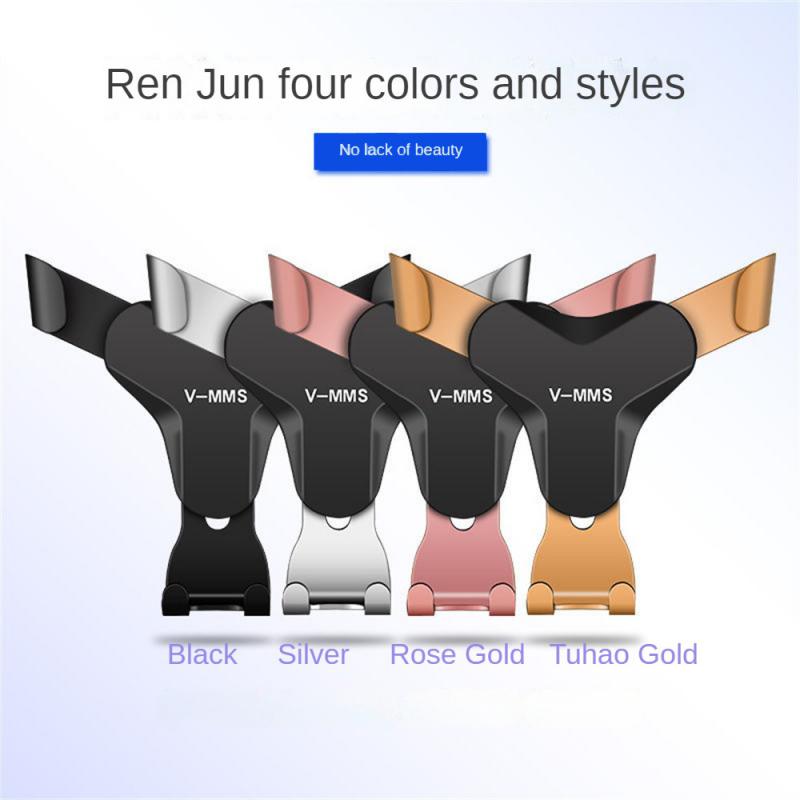 Gravity Car Holder Auto Air Vent Mount Clip Bracket Cell Holder No Magnetic GPS Mobile Phone Stand For IPhone16 Xiaomi Samsung