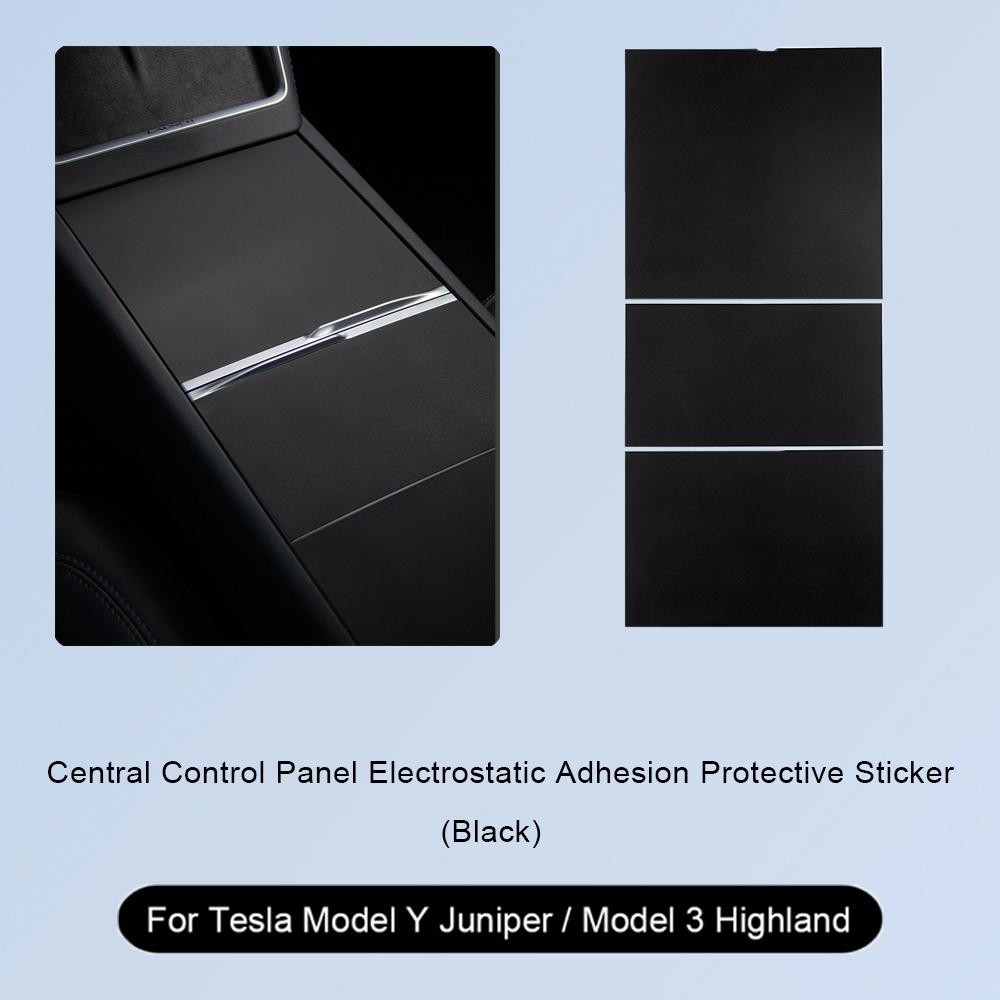 For Tesla Model Y Juniper Car Central Control Panel Electrostatic Adsorption Protective Patch Model 3 Highland Console Protector