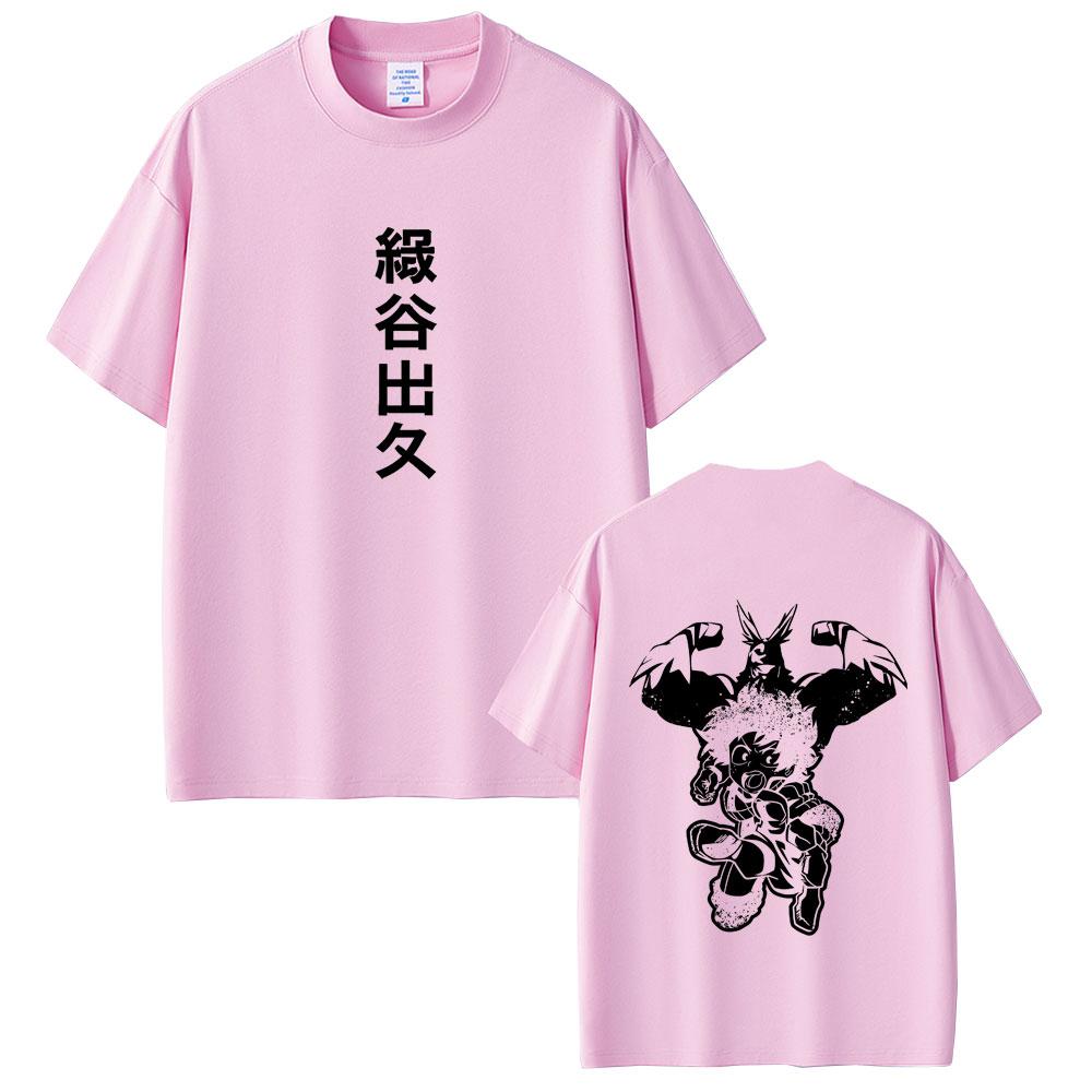 Camisetas Gráficas Unisex de Anime My Hero Academia All Might Midoriya Izuku Moda Femenina Casual Unisexga Camiseta Unisex Algodón Y2K Camisetas