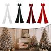 Holiday Velvet Bow for Christmas Tree and Decorations Large Size 15 74 by 78 74 Inches Suitable for Garland and Table Displays