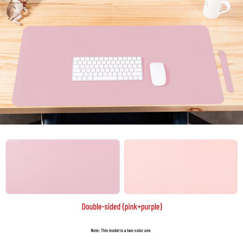 

Індивідуальний водонепроникний шкіряний килимок для миші: Однотонний, Великий Настільний Килимок з Логотипом 21x25cm