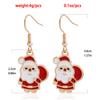 European and American Christmas earrings, new Santa Claus Elk snowflake earrings Christmas gifts