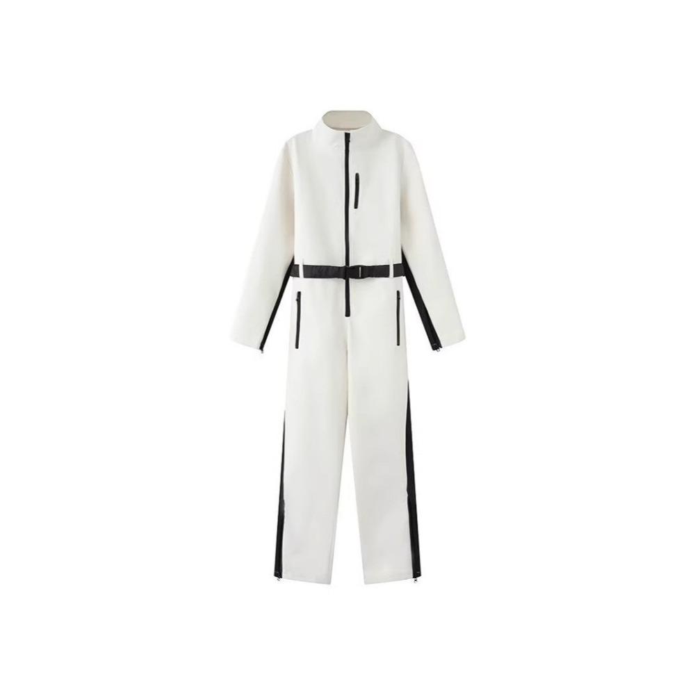 Women`s Mock Neck Long Sleeve Jumpsuit