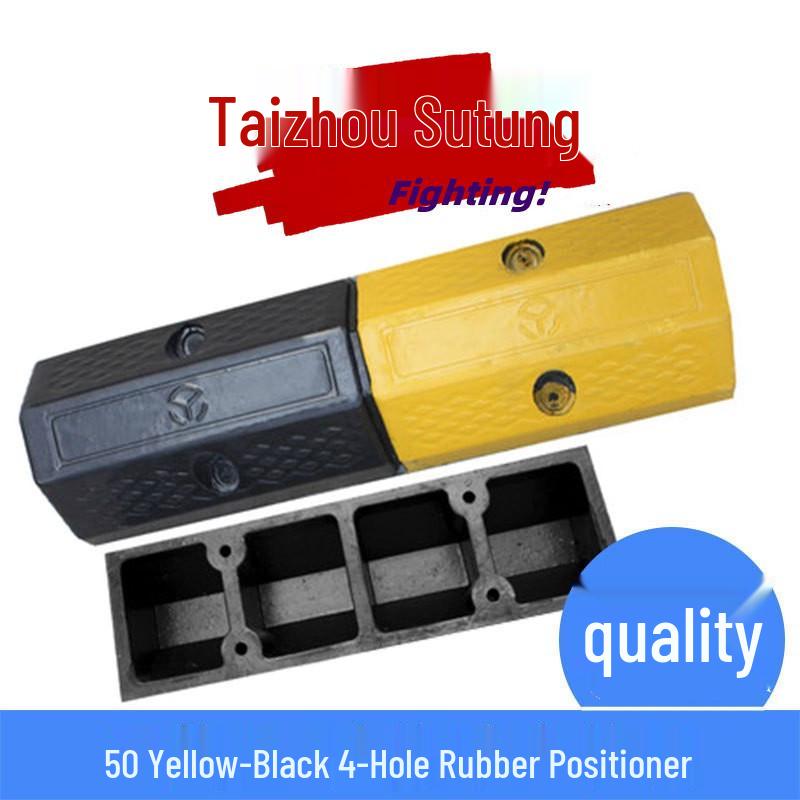 1m Durable Rubber-Plastic Parking Stopper – Anti-Collision Wheel Positioner