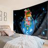 1 Stück FC Porto Wappen Design Wandteppich zum Aufhängen für Schlafzimmer, Wohnzimmer, Spielzimmer, Dekorationskunstzimmer Wandteppich Feiertags- und Geburtstagsgeschenke