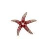 Starfish Brooch, High-end and Light Luxury Pin Badge, Five-pointed Star, Fashionable and Individual, Banquet Suit Accessory Brooch