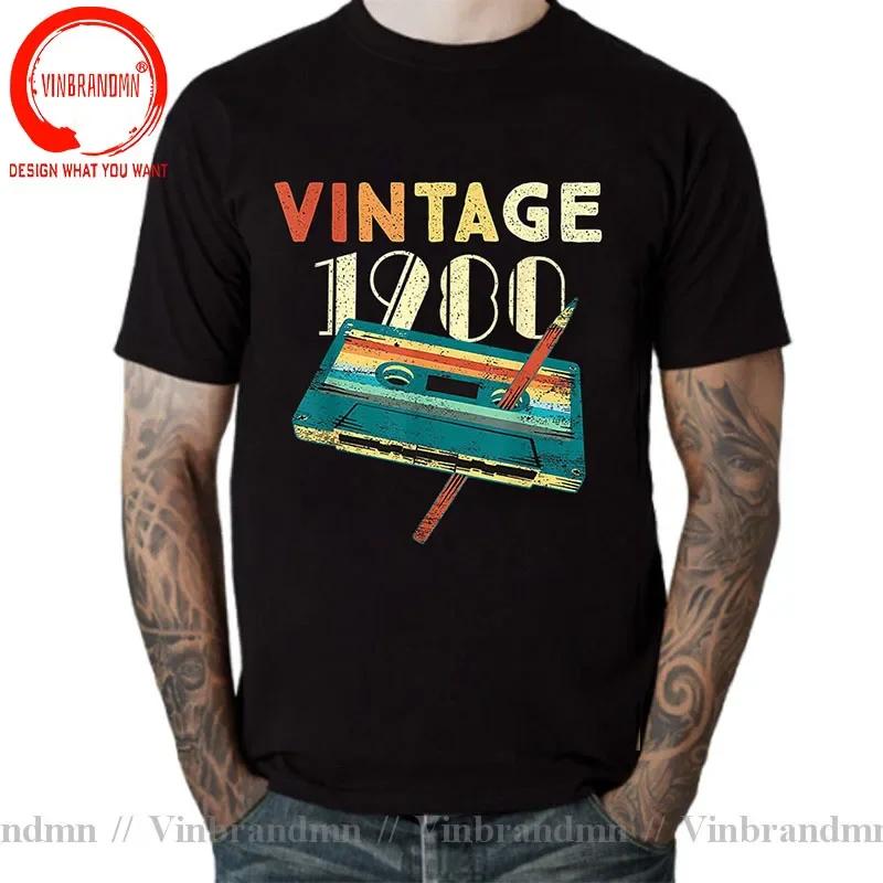 Vintage Legends Are Born In 1980 45 Years Old T Shirt Unisex Made In 1980 Tshirt Birthday Retro Anniversary Tees Streetwear Tshirt