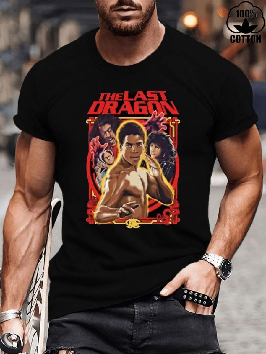 

Happy Valentine S Day Unisex s The Last Dragon Bruce Leroy 80 s Movie Round Neck Casual T-Shirt L
